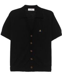 Vivienne Westwood - Buttoned Short-Sleeve Knitted Sweater - Lyst