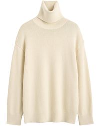 TOTEME - Longline Turtleneck Ecru - Lyst