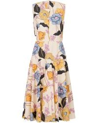 Marni - Melodia Print Poplin Midi Dress - Lyst