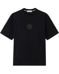 Stone Island - Camo Compass Printed Crewneck T-Shirt - Lyst