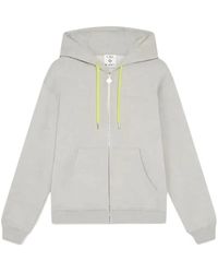 CASABLANCA - Drawstring Zip-Up Hoodie - Lyst