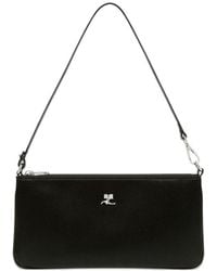 Courreges - Logo-Plaque Zipped Pouch - Lyst