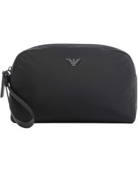 Emporio Armani - Logo-Plaque Wristlet Clutch Bag - Lyst