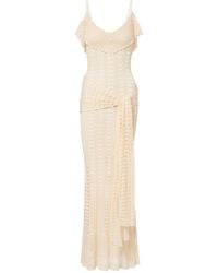 AYA MUSE - Ruffled Pointelle Maxi Dress - Lyst