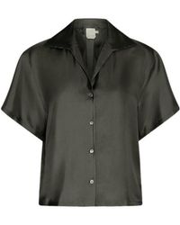 Marella - Short-Sleeved Silk Shirt - Lyst