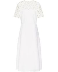 Valentino - Hollowed-Out Embroidered Dress - Lyst