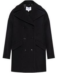 Alaïa - Archetypes Leather-Trimmed Wool-Blend Coat - Lyst