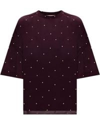Twinset - Studded Short-Sleeve T-Shirt - Lyst