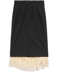 Balenciaga 'sartoriale Lingerie' Skirt in Black | Lyst