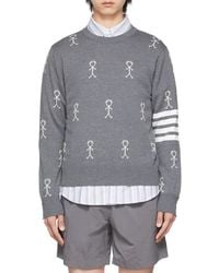 Thom Browne - Logo Knit Pullover - Lyst