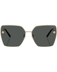 Versace - Oversize Square Frame Sunglasses - Lyst