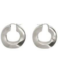 Jil Sander - Buckle Fastened Hoop Earrings - Lyst