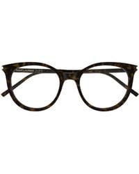 Saint Laurent - Eyewear Oval Frame Glasses - Lyst