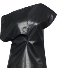 Rag & Bone - Solidcolor Sleeveless Leather Top - Lyst
