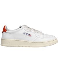 Autry - Logo Panelled Lace-Up Sneakers - Lyst