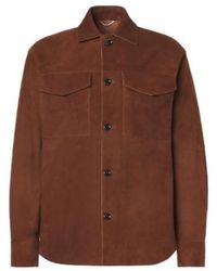 Lardini - Minimalist Suede Jacket - Lyst