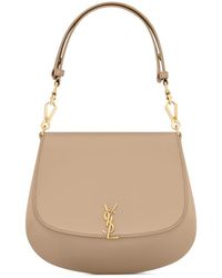 Saint Laurent - Voltaire Logo Plaque Top Handle Bag - Lyst