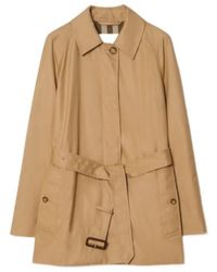 Burberry - Short Cotton Car Coat - Lyst