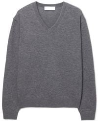 DUNST - V-Neck Cashmere Knitted Sweater - Lyst