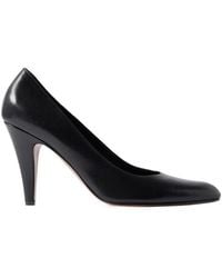The Row - Ornella Leather Pumps - Lyst