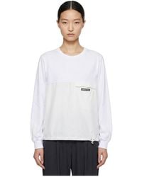 Marissa Chiara - Long-Sleeved Paneled T-Shirt - Lyst