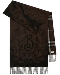 Burberry - Equestrian-Knight Check Scarf - Lyst