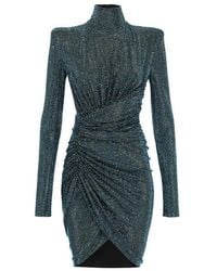 Alexandre Vauthier - Rhinestone Trimmed Dress - Lyst