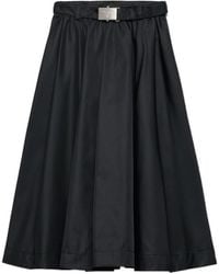 Prada - Re-Nylon Belted Midi Skirt - Lyst