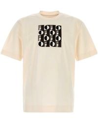 Fendi - Logo Detailed Crewneck T-Shirt - Lyst