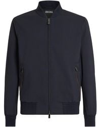 ZEGNA - Zipped Elasticated Hem Bomber Jacket - Lyst