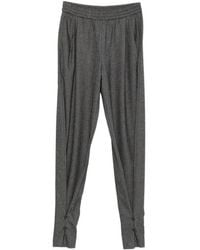 ANDAMANE - Buttoned-Cuff Elasticated-Waist Trousers - Lyst