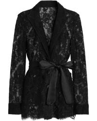 Dolce & Gabbana - Lace Belted Jacket - Lyst