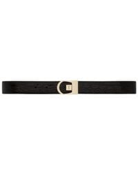 Saint Laurent - Logo Engraved Reversible Belt - Lyst
