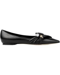 Jimmy Choo - Rafi Embellished Ballet Flats - Lyst