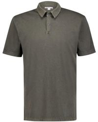 James Perse - Short-Sleeved Jersey Polo Shirt - Lyst