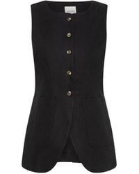 Posse - Emma Buttoned Vest - Lyst