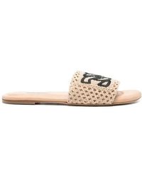 Casadei - Positano Flat Slides - Lyst
