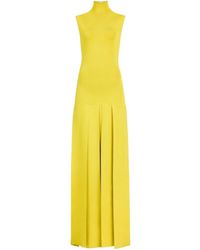 Alaïa - Alaïa Maxi Pleated Dress - Lyst