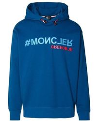 Moncler - Grenoble Logo Printed Jersey Hoodie - Lyst