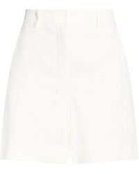 Max Mara - Solid-Colored Linen Shorts - Lyst