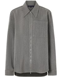 Tibi - Mélange Virgin Wool Zip-Up Jacket - Lyst