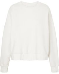Nili Lotan - Cropped Crew Neck Sweatshirt - Lyst
