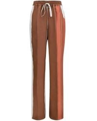 Kiton - Striped Drawstring Wide-Leg Pants - Lyst