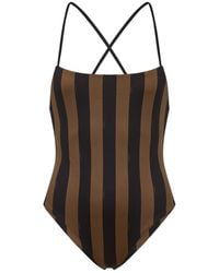 Fendi - Scoop Neck Swimsuit - Lyst