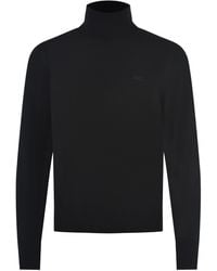 DSquared² - Logo Embroidered Turtleneck Knit Jumper - Lyst