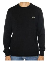 Lacoste - Logo-Embroidered Crewneck Knitted Jumper - Lyst