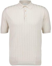 Boglioli - Button Detailed Knitted Polo Shirt - Lyst