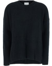 Allude - Crewneck Sweater With Dropped Shoulders - Lyst