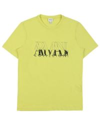 Armani Collezioni - Printed Round-Necked T-Shirt - Lyst