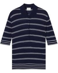 Closed - Striped Short-Sleeve Polo Top - Lyst